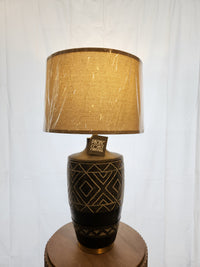 The Pacific Coast 73M52 Mesa Table Lamp features ethnic ceramic patterns, adding charm to your home decor.