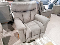 775 Mateo Rocker Recliner by La-z-boy in a furniture display with similar chairs on a carpeted floor.