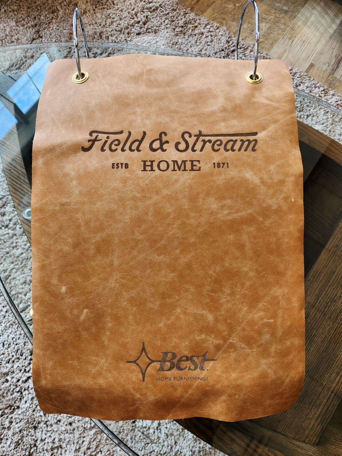 The Field & Stream Andrea Wing Back Chair by Best—ideal for fans of modern lodge-style furniture.