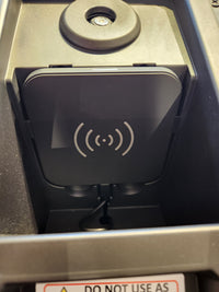 A wireless charging pad with a charging symbol pairs seamlessly with your Golden Noah UC-566 Med Power Lift Chair.