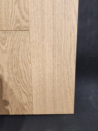 Three rectangular panels highlight the unique grain of Beckham Brothers Heritage Plank White Oak flooring.