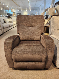 The Palliser 40034 Torrington WallHugger Recliner features padded track arms and a brown finish for modern living areas.