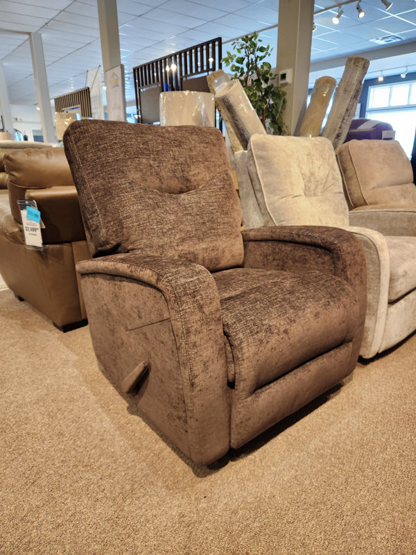 Palliser 40034 Torrington WallHugger Recliner with padded track arms—modern style for your living area.