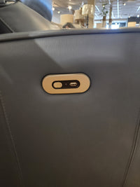 Close-up of the 625 Reclining Chair control panel with button and USB port by Leather Craft.