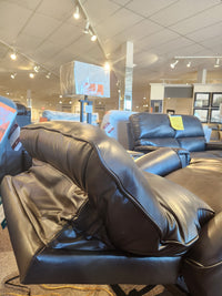 La-Z-Boy 804 Belmont Power Wall-A-Way Recliner With Heat Tilt displayed in-store under bright ceiling lights.