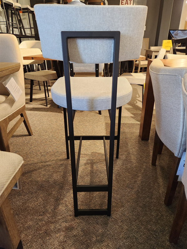 The Amisco Lucas Non Swivel Bar Stool brings a modern, sleek touch to any room.