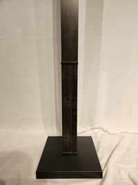 The Adesso Lamp Kona Floor Lamp features a dark reclaimed wood post on a black base against a light background.