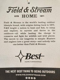 Field & Stream Home sign features lodge-style furniture, including the Best Odell dining chair; website below.