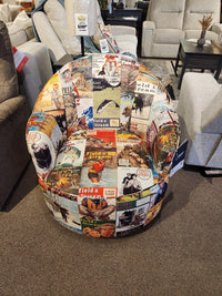 Best Field & Stream April FS2 Swivel Chair features vintage prints—ideal for modern lodge-style furniture showrooms.