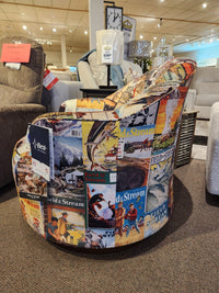 The Best Field & Stream April FS2 Swivel Chair is a standout accent in the modern lodge-style furniture showroom.