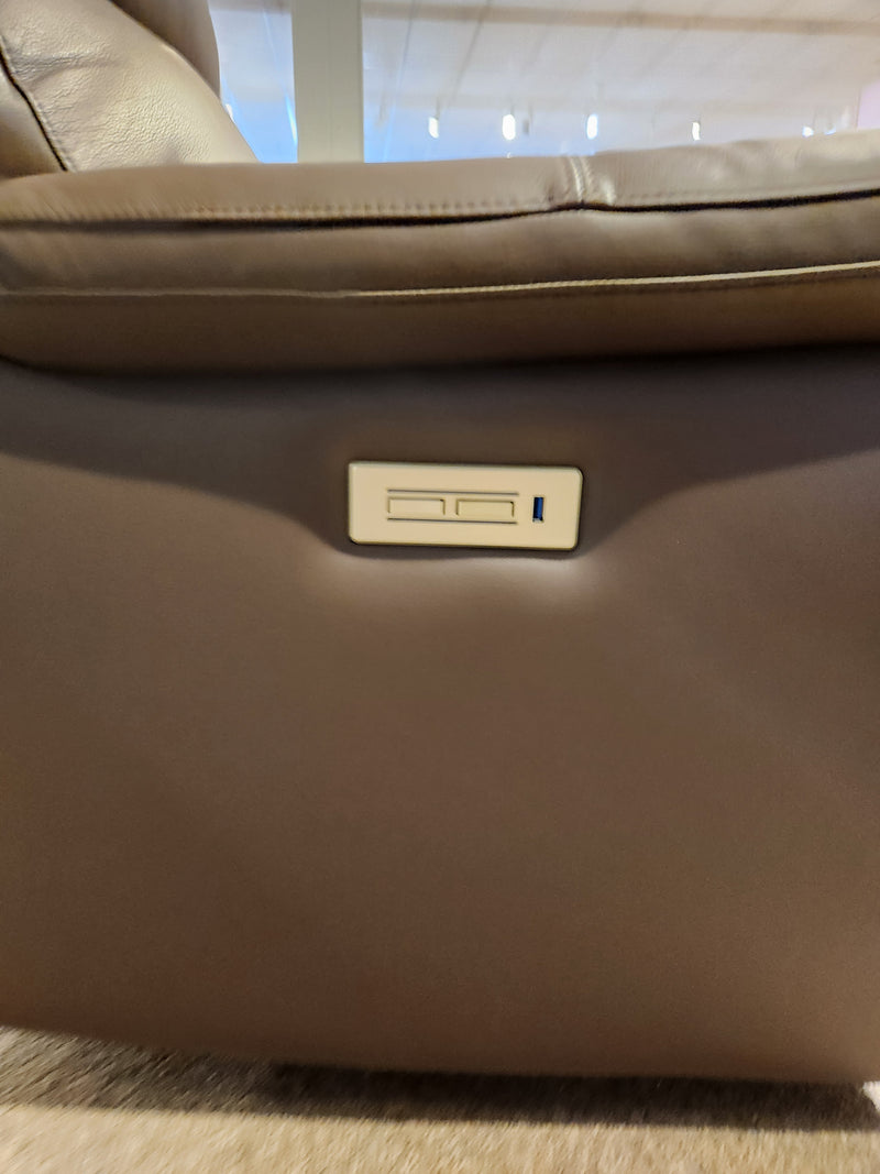 Close-up of Palliser 41051 Henry Wall-hugger Reclining Chair with power controls and USB, ideal for living rooms.