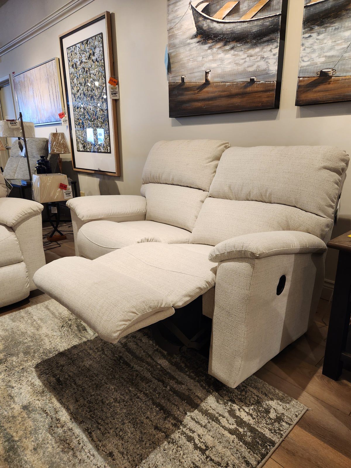 The La-z-boy 727 Brooks Reclining Loveseat delivers personalized comfort in a serene setting.