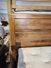 Close-up of a Canadian showroom featuring the Vokes 247 Vokes Saugeen King Bed Frame.