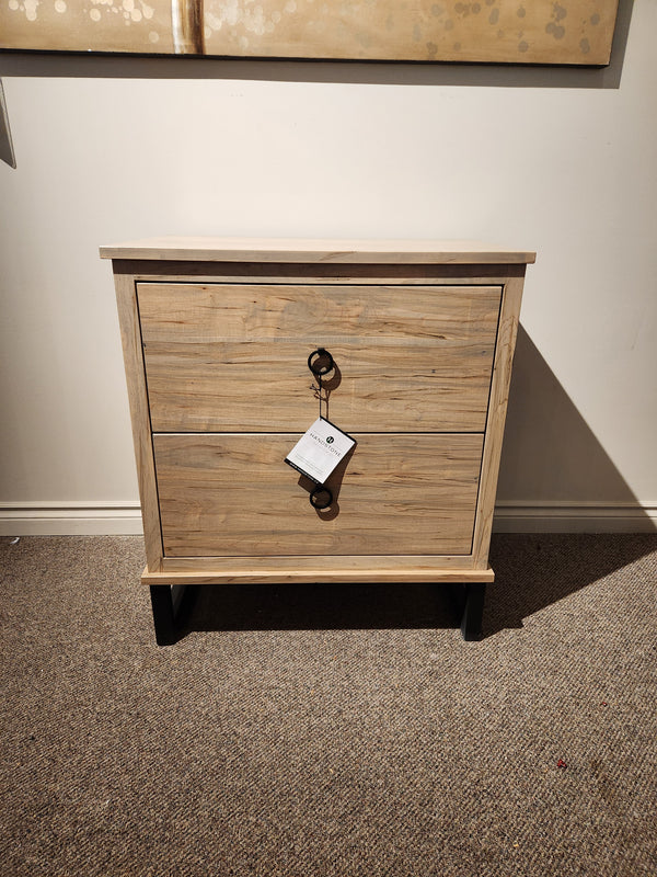 Handstone CU2440-Cumberland 2-drawer filing cabinet for legal-letter files, shown on carpeted floor.