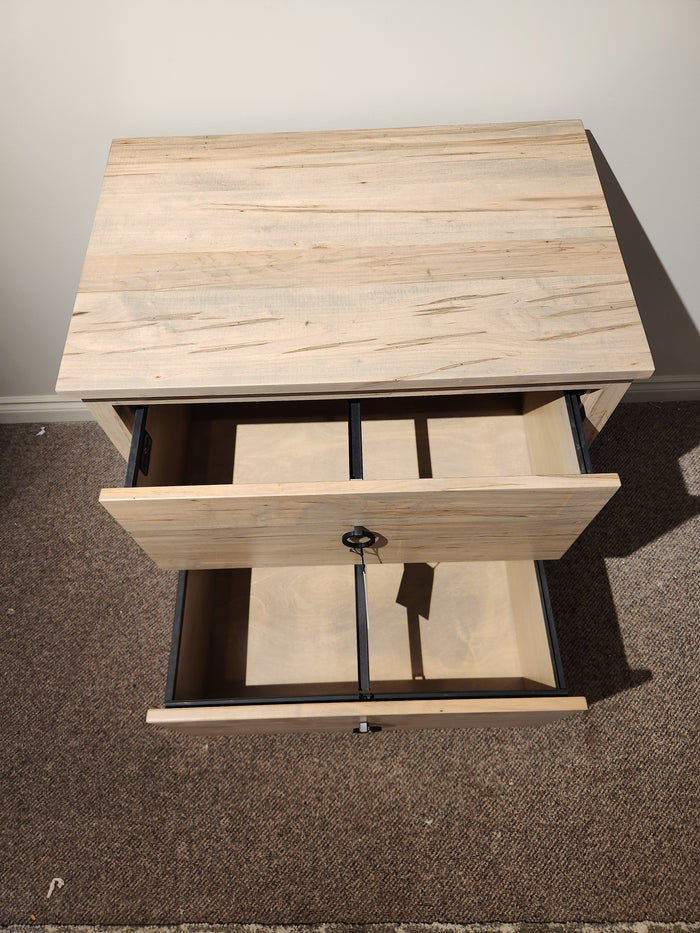 The Handstone CU2440-Cumberland Filing Cabinet features 2 legal-letter drawers; perfect for efficient file organization.