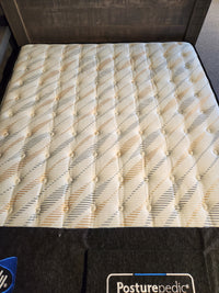 The Sealy Cyra TT Firm 1000 Coil Copper Series mattress with a quilted top is ideal for hot sleepers in showrooms.