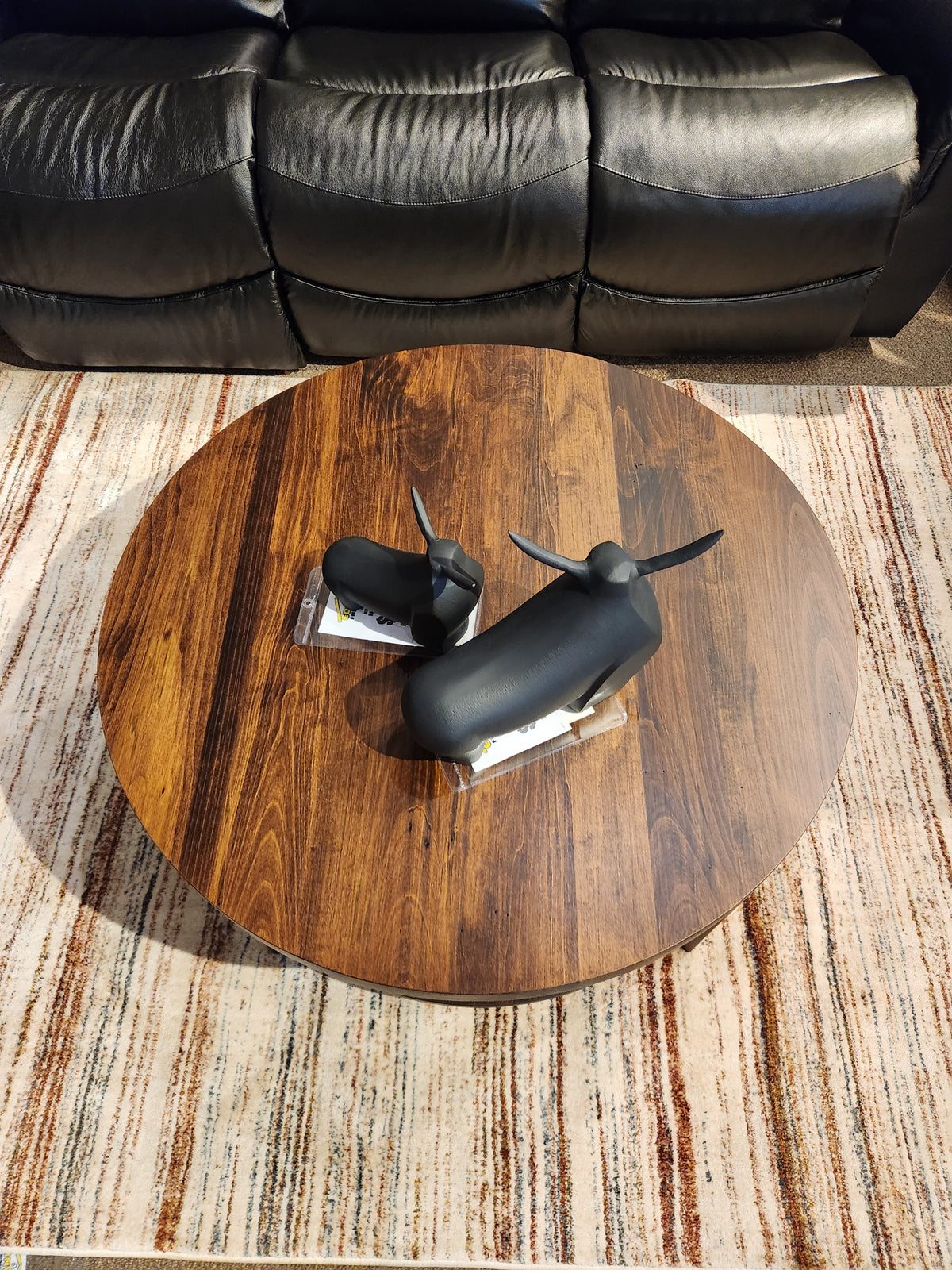 Stockholm Round Coffee Table with Shelf