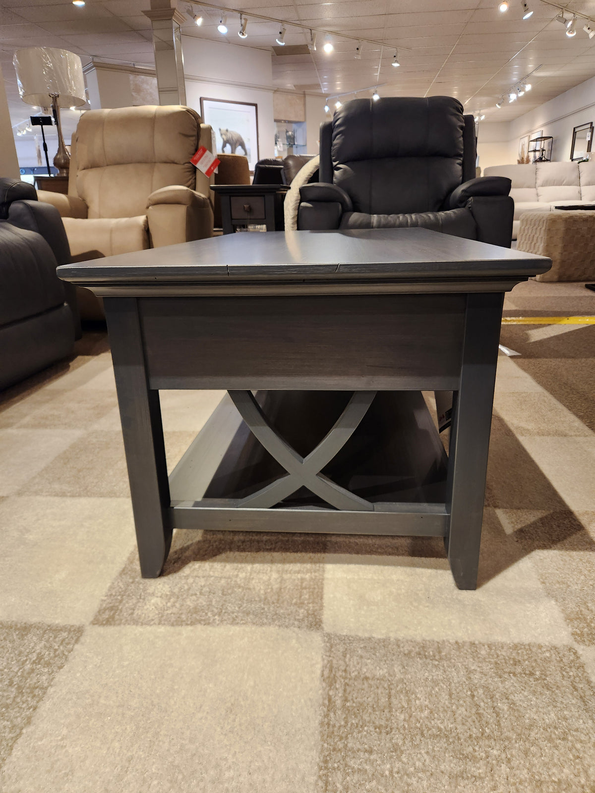 FL2346 Florence Coffee Table With 2 Drawers and Shelf