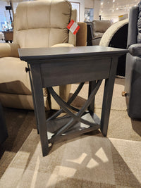 FL23 Florence Chairside End Table With Drawer and Shelf
