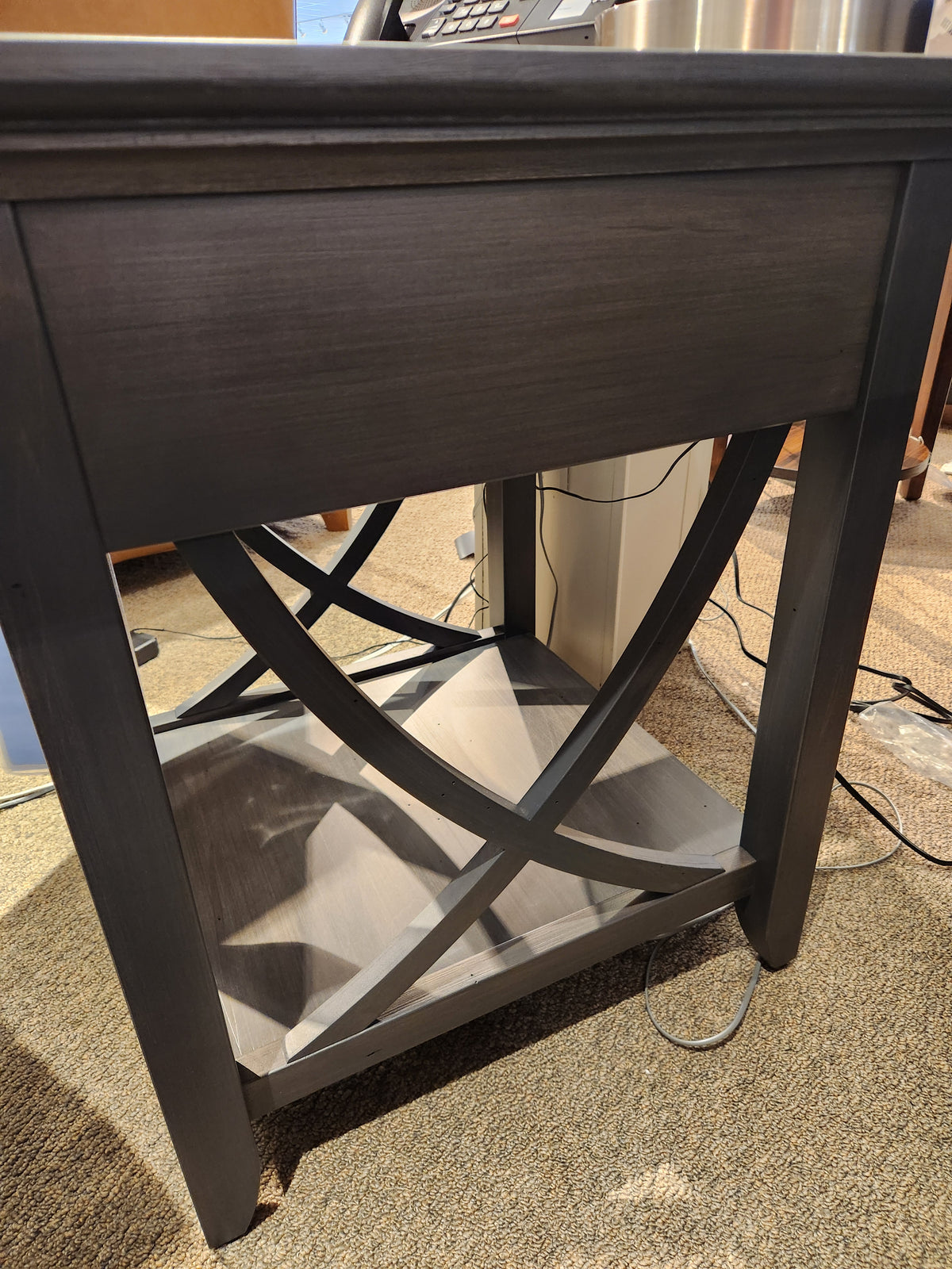FL23 Florence End Table With Drawer and Shelf