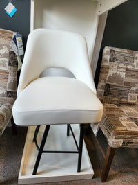 Evora Metal Leg Swivel Counter Chair