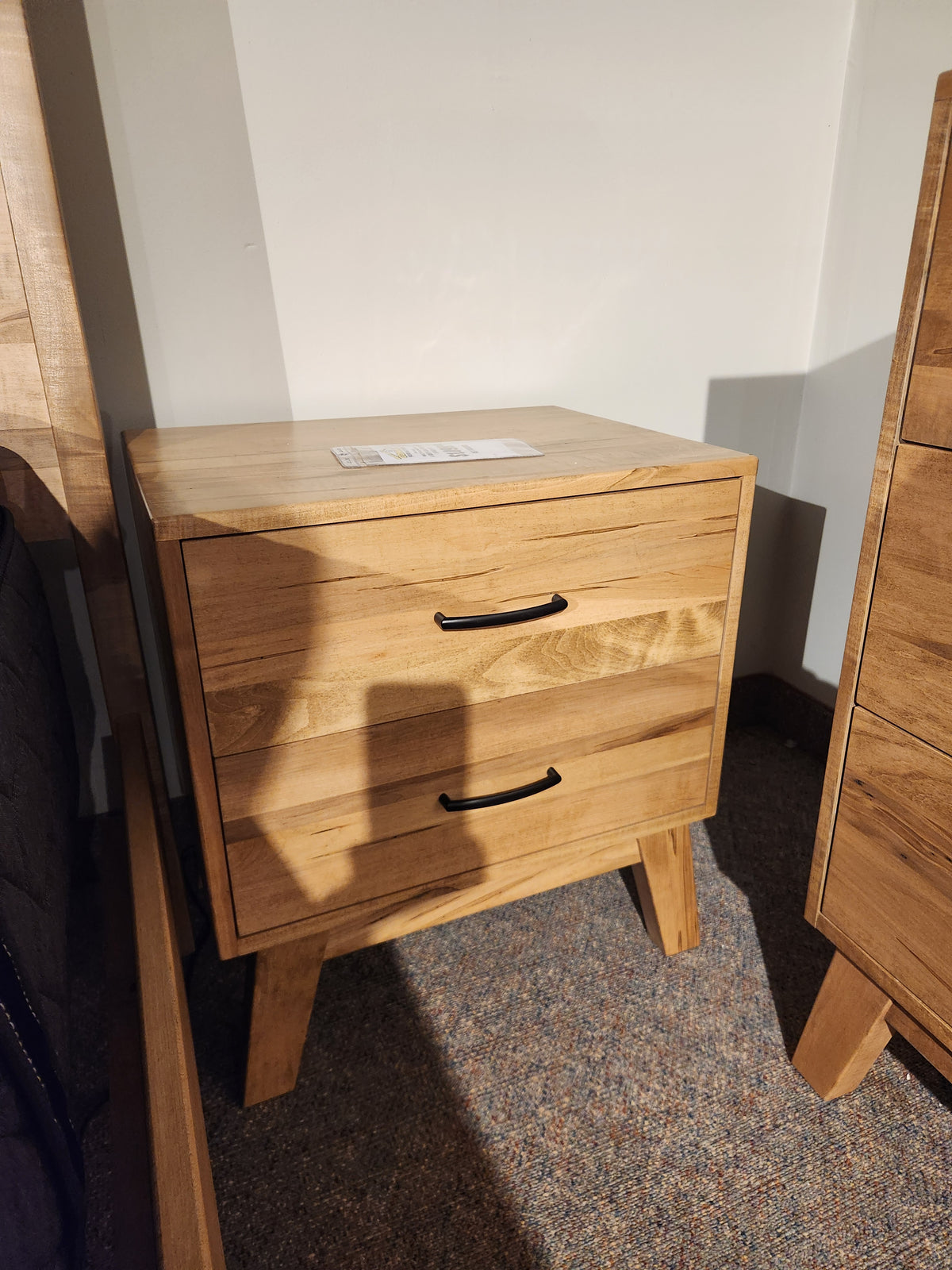 Rocklynd Golden Oak/Cherry 2 Drawer Night Stand