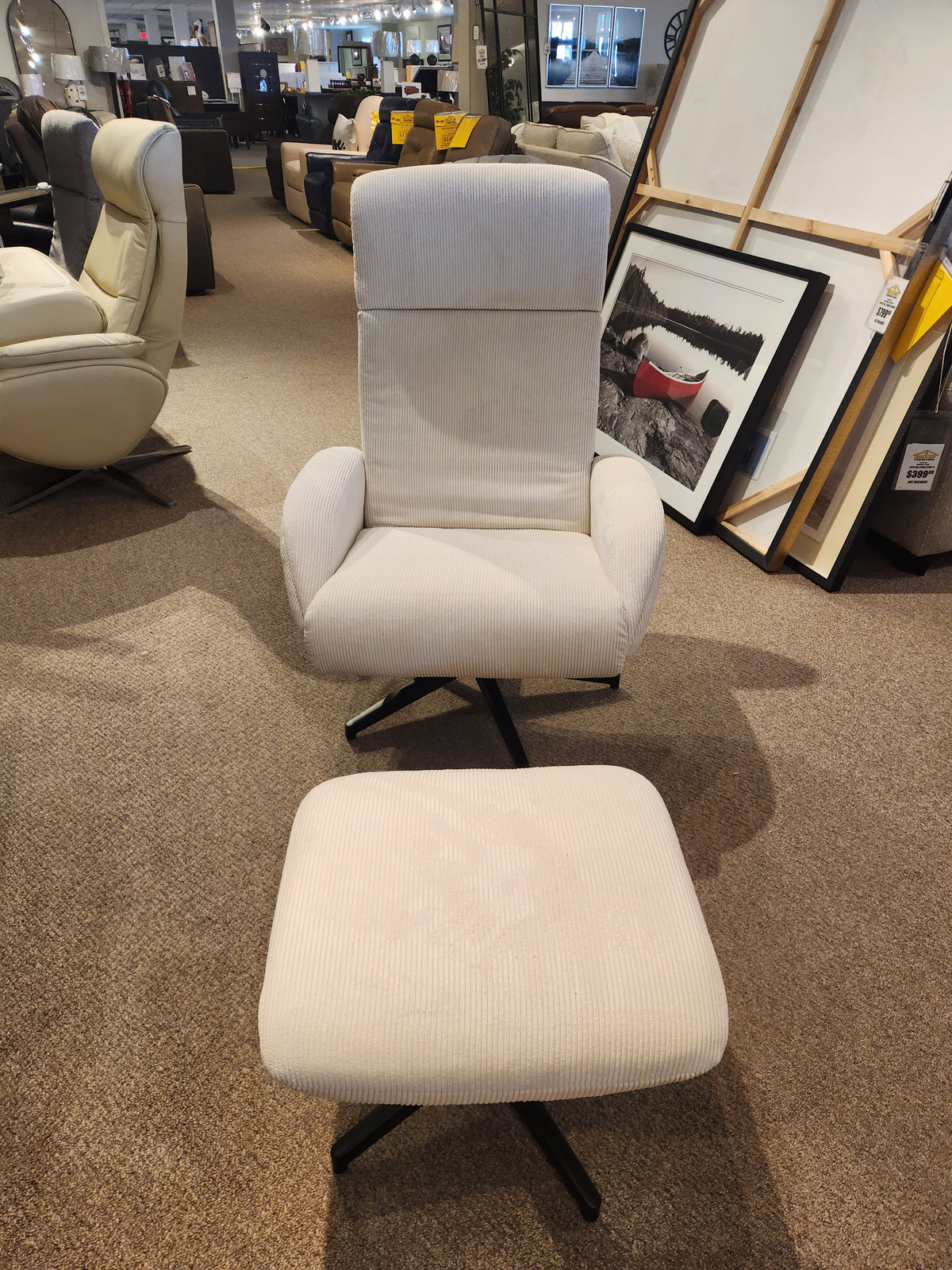 Maya Swivel Recliner with Ottoman
