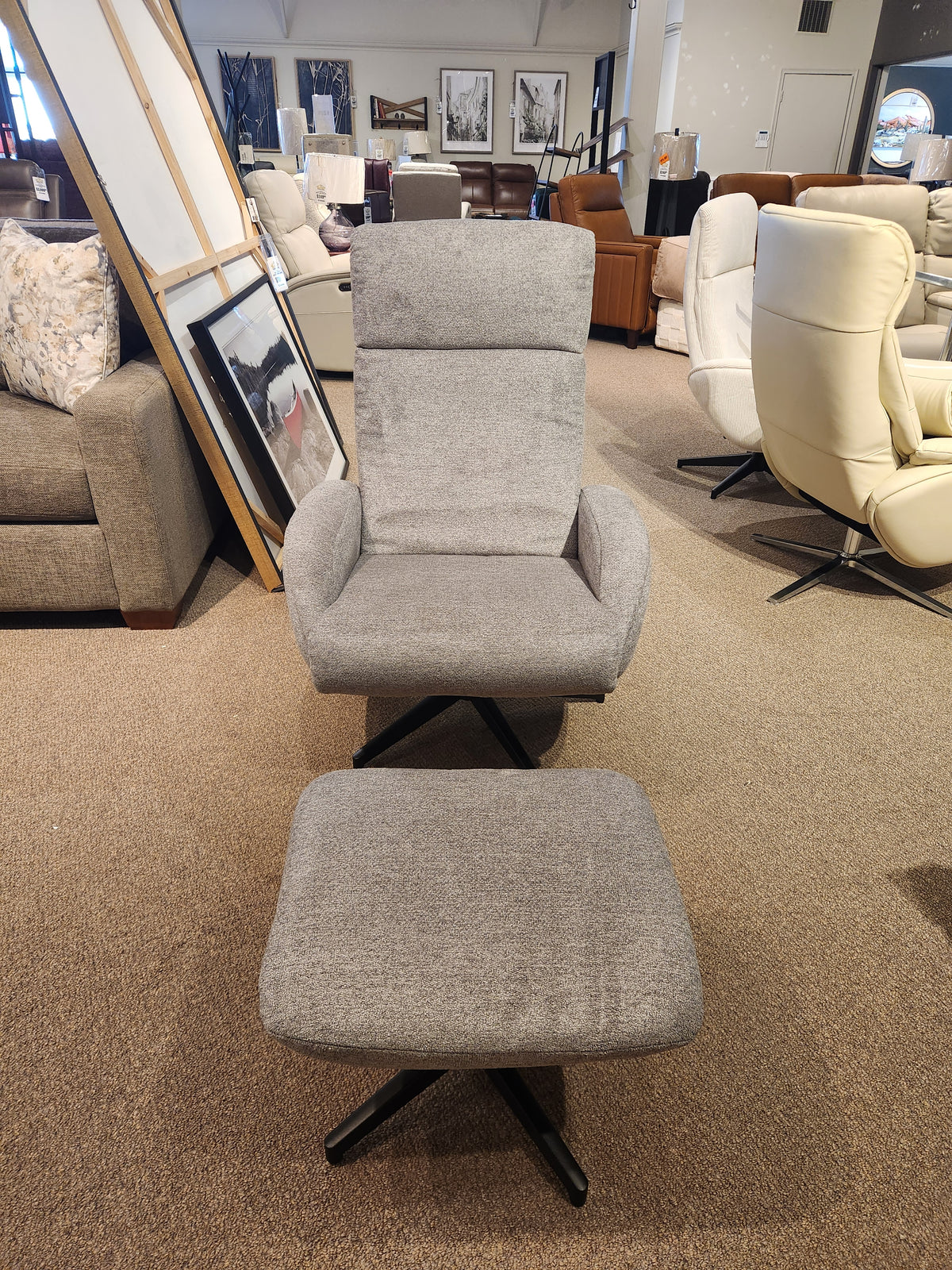 Maya Swivel Recliner with Ottoman