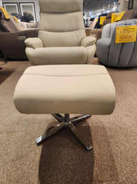 Bella Swivel Recliner with Ottoman