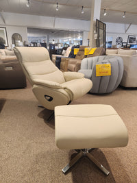 Bella Swivel Recliner with Ottoman