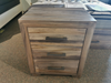 Steel City 3 Drawer Night Stand