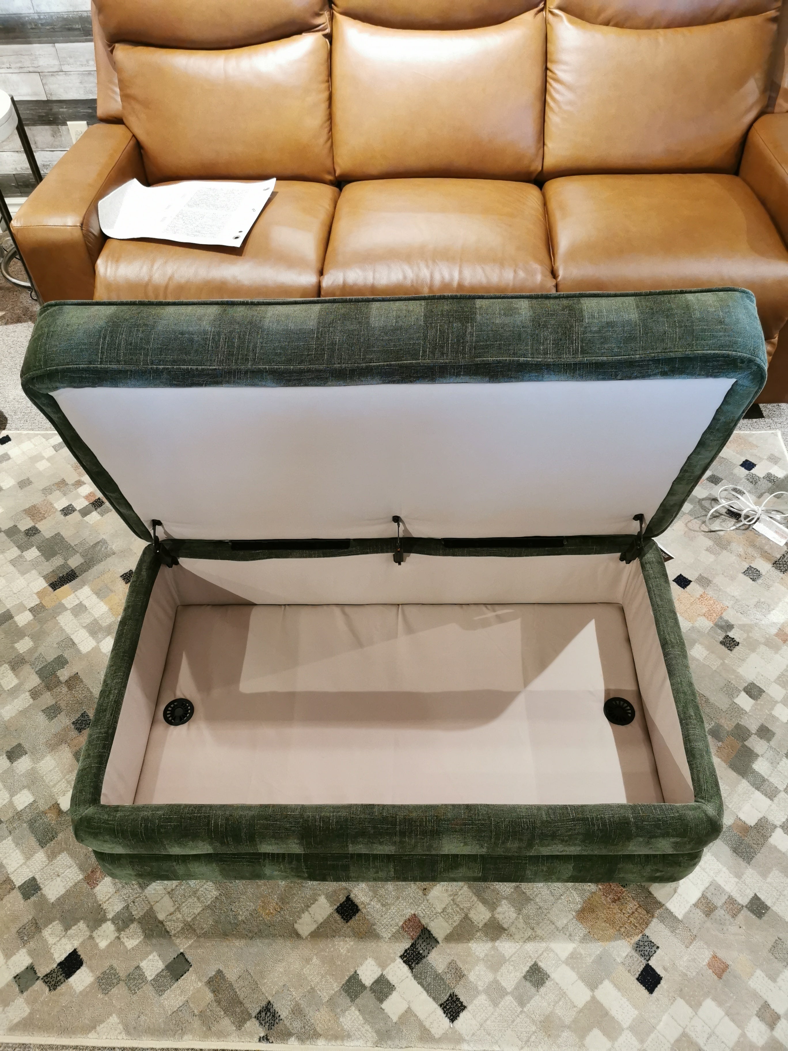 La-Z-Boy Cory 205 Storage Ottoman | Living Room | Conway Furniture