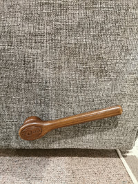 Wooden door handle on textured gray carpet, enhancing elegance in your La-z-boy 706 Jay Rocker Recliner space.