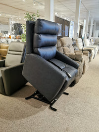 The Best Kristisha 9NZ31LV Power Lift Chair offers motorized reclining and lumbar adjustment in a lifted position.