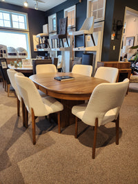 Lotus Pedestal Round Dining Table
