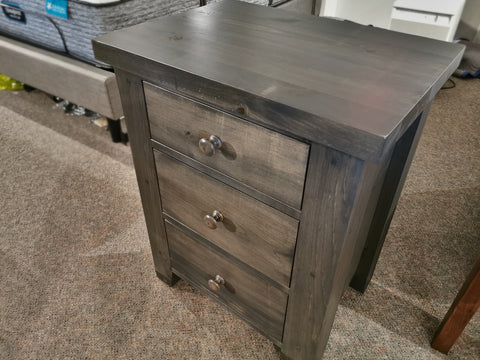 3 Drawer Tongue & Groove Nightstand