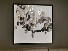 Black Gold Abstract (foil) Canvas Frame
