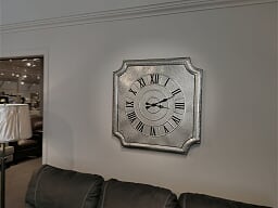 14368 Crestin Galvanized Wall Clock