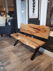Spalted Maple 52" Backed Bench