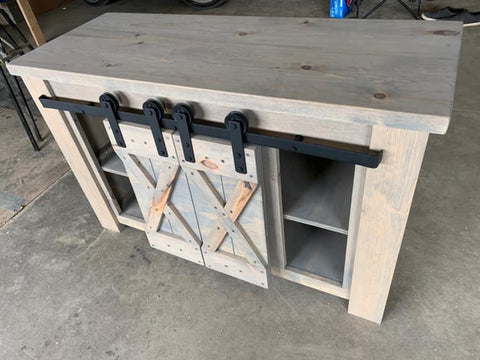 Barn-Door TV Stand