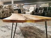 49.5" Maple Live Edge Table with Clear Epoxy