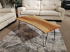 49.5" Maple Live Edge Table with Clear Epoxy