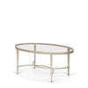 Mitzi Round Glass Top Coffee Table