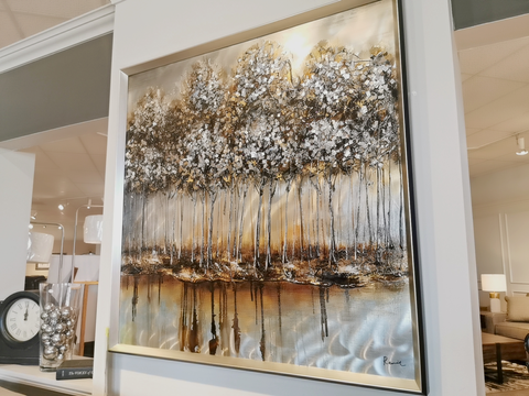 Metallic Forest Wall Art