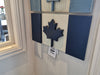 Navy Blue and White Canadian Flag